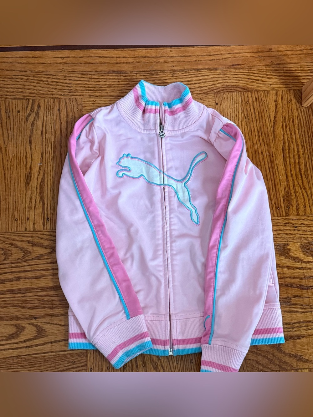 Puma Girls Pink Sweater with Red Label